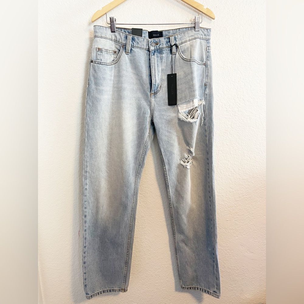 ROLLA’S Men’s Relaxo distressed Denim Jeans 32/32 NWT